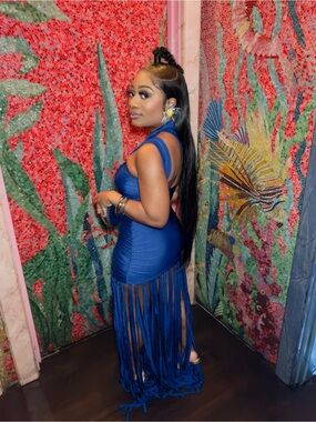 BBXBRAND Kesh Tassel Maxi Dress